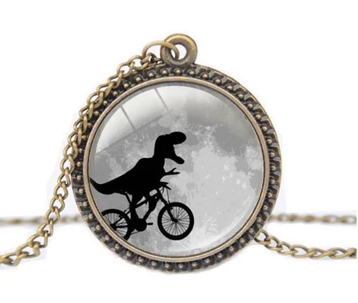 Dinosaur Necklace Vintage Style Nature Jewelry