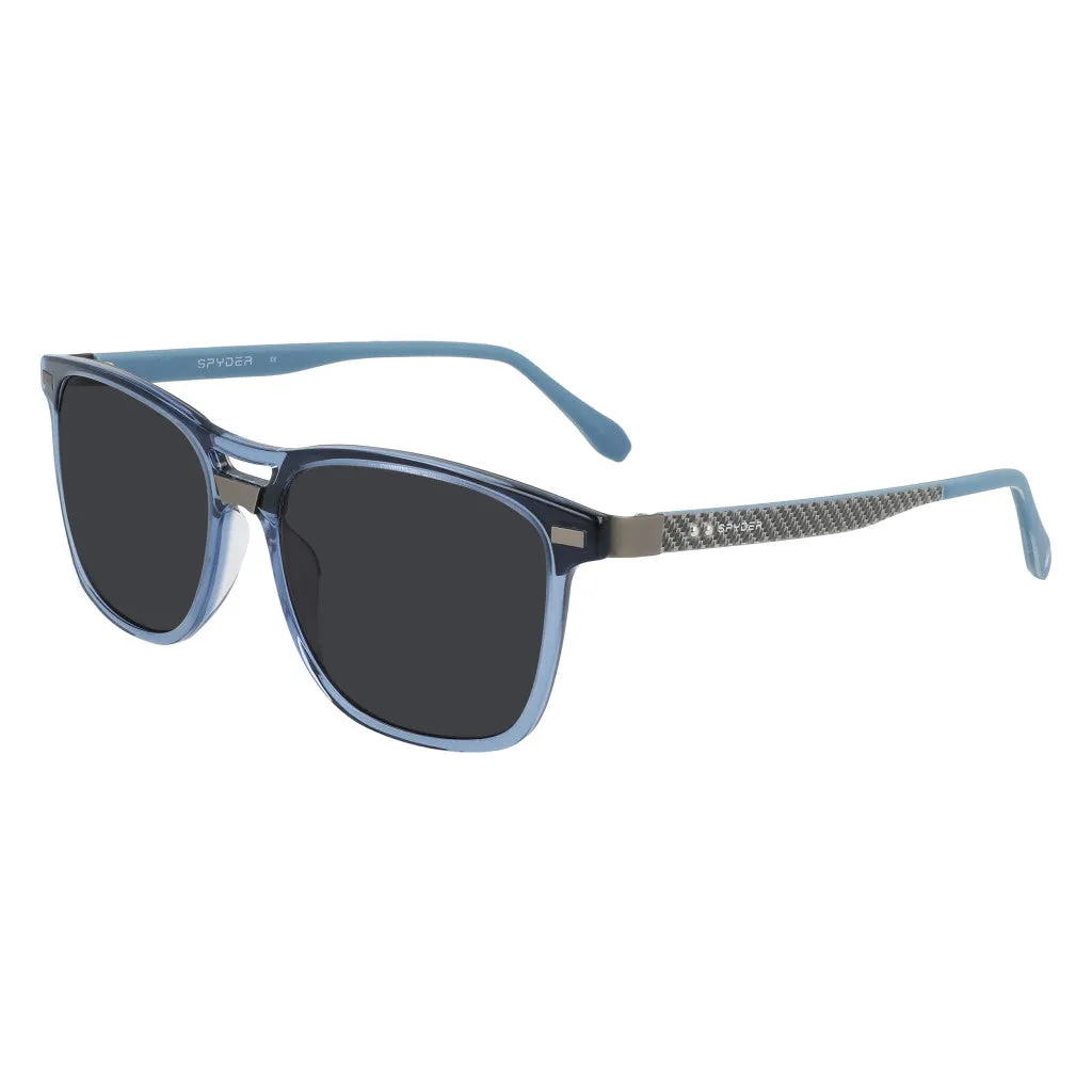 Double Bridge Square Sunglasses - Blue