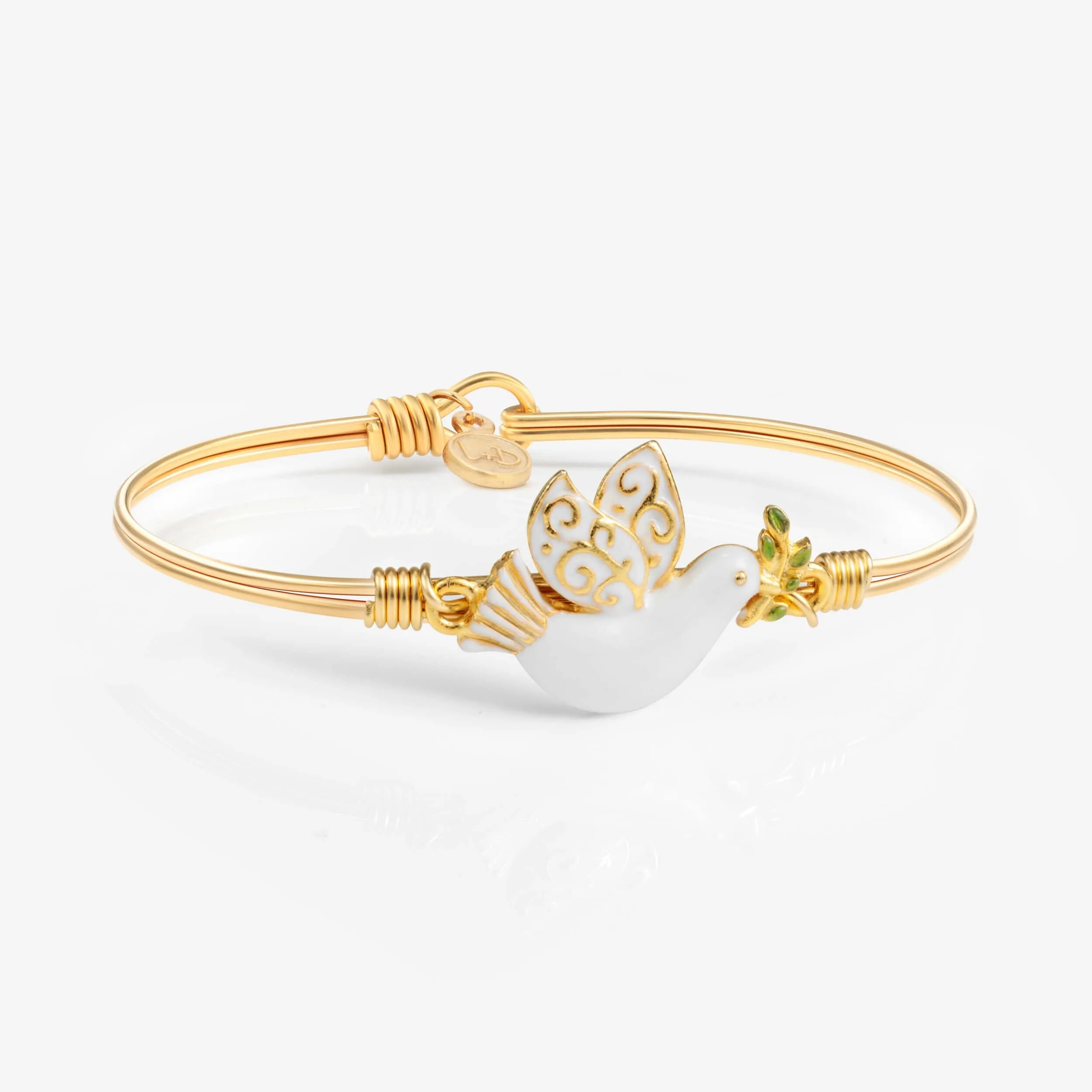 Dove of Peace Bangle Bracelet