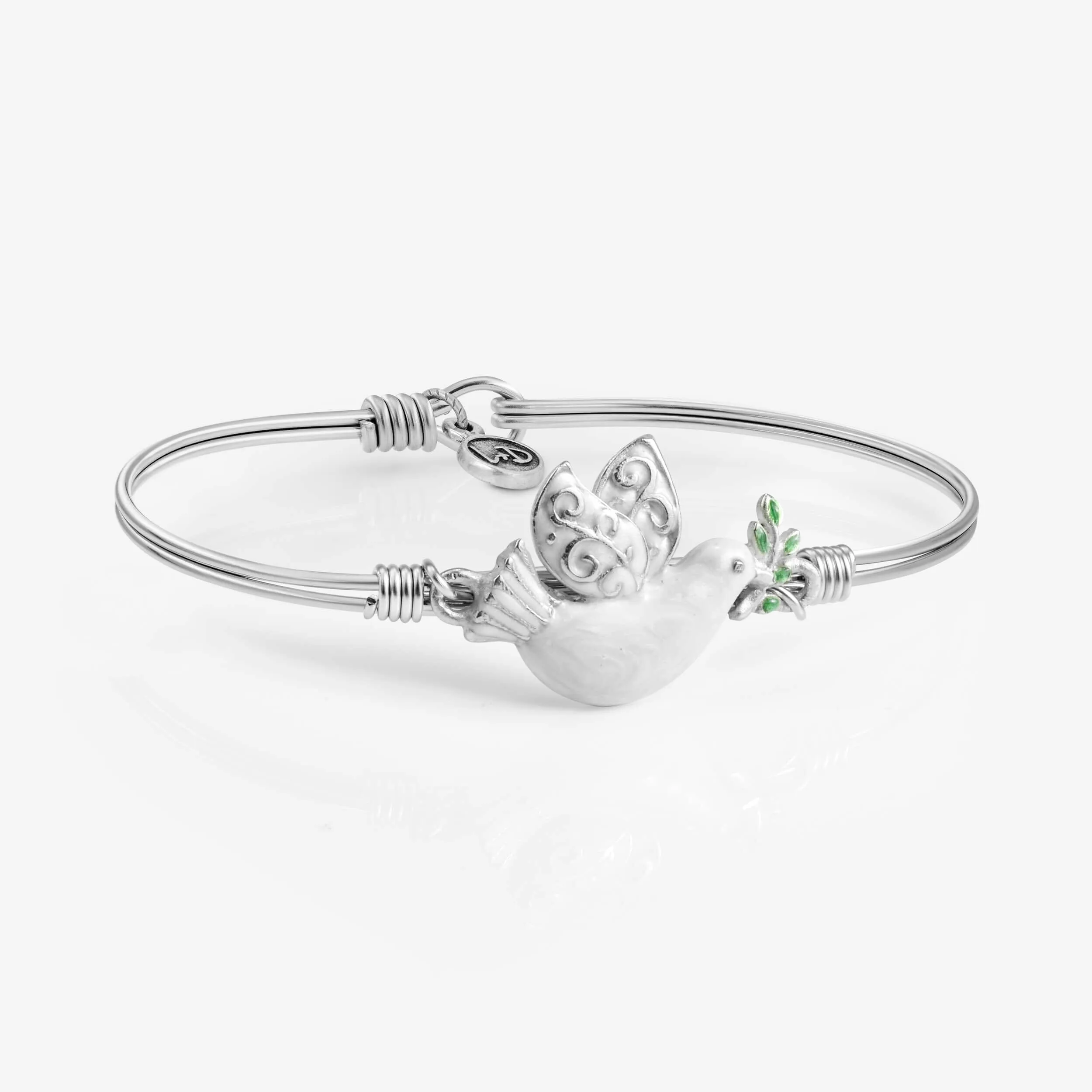 Dove of Peace Bangle Bracelet