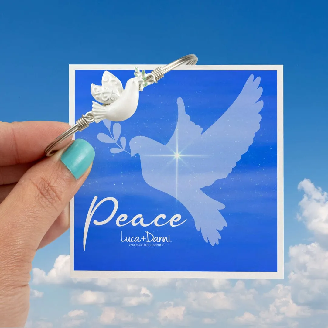 Dove of Peace Bangle Bracelet