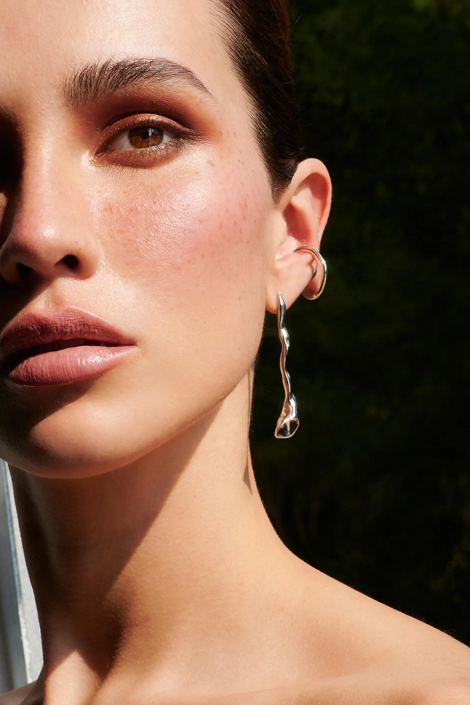 Drip Sterling Silver Ear Cuff