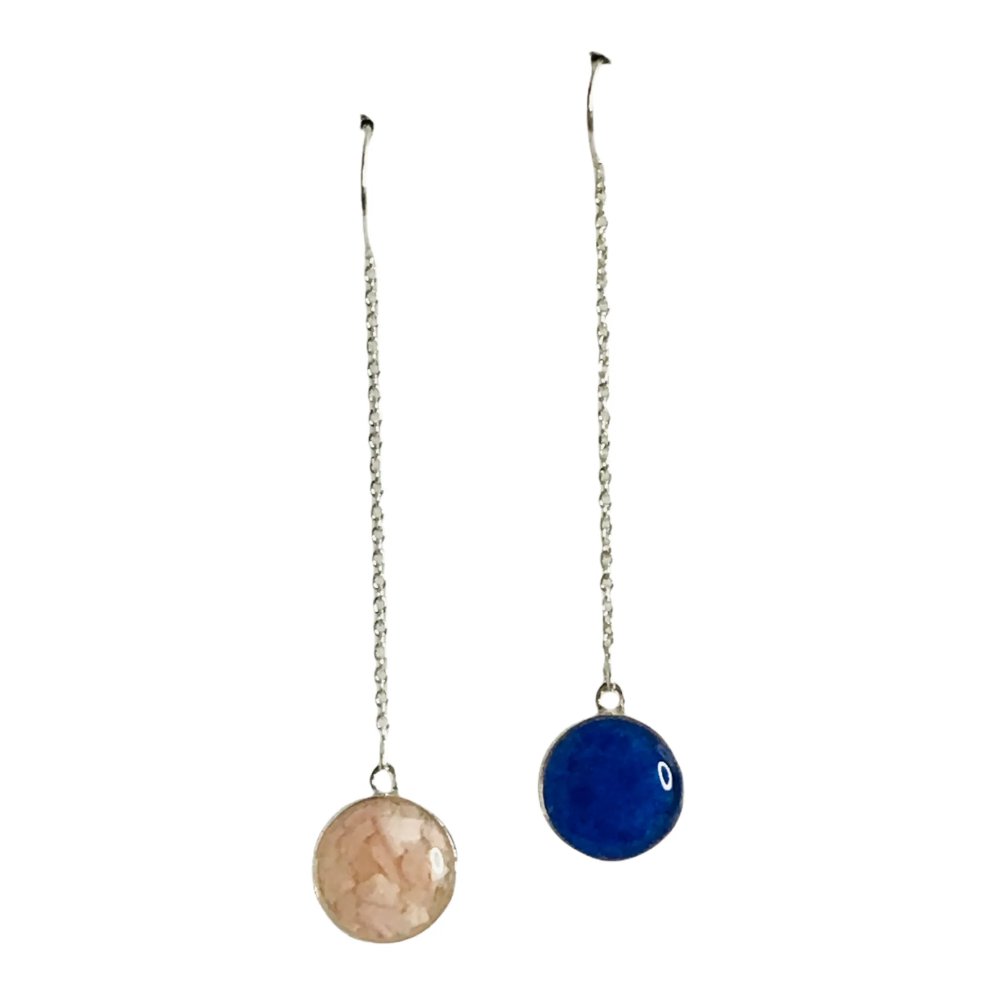 Dune Jewelry Sandglobe Earrings - Long - Two Element