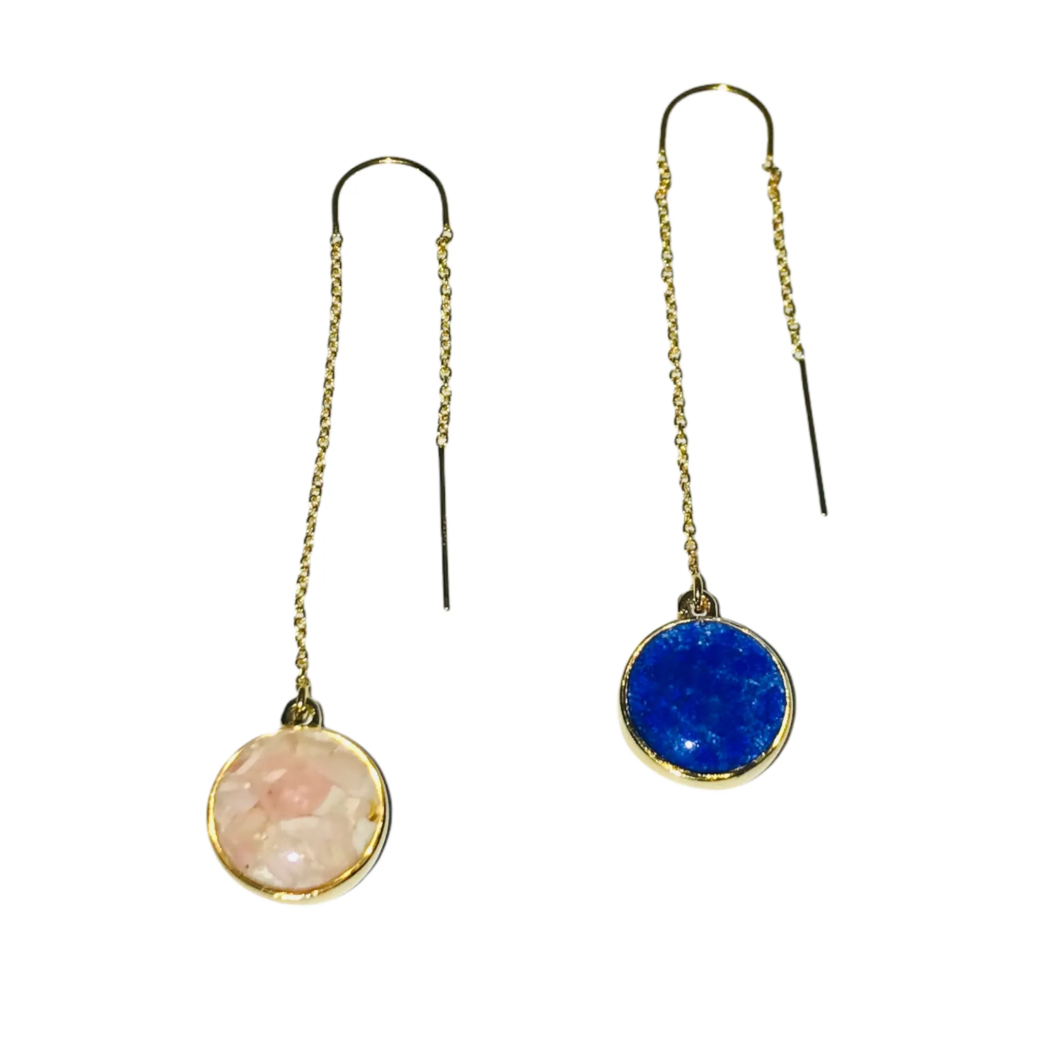 Dune Jewelry Sandglobe Earrings - Long - Two Element