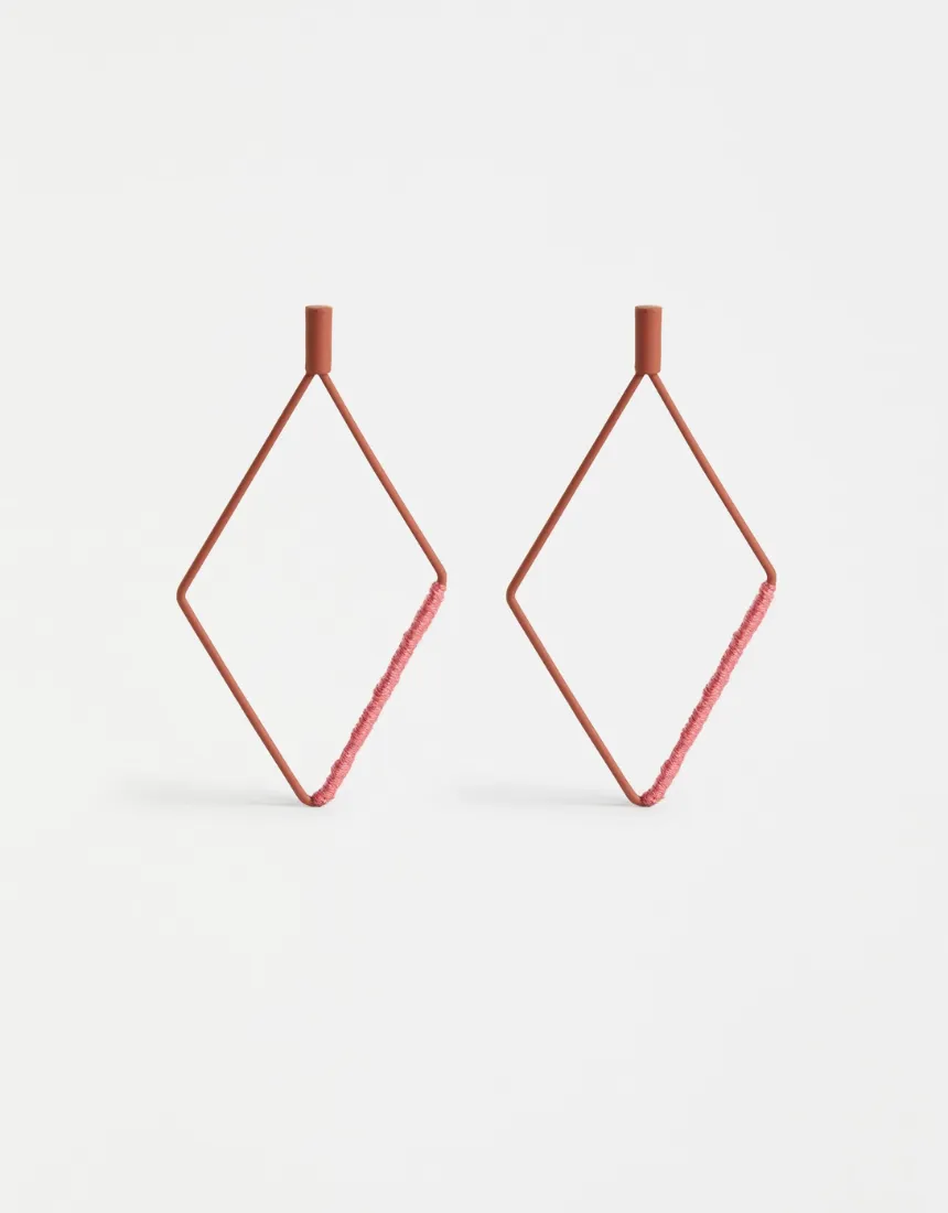 Elk - Nett Drop Earrings Copper