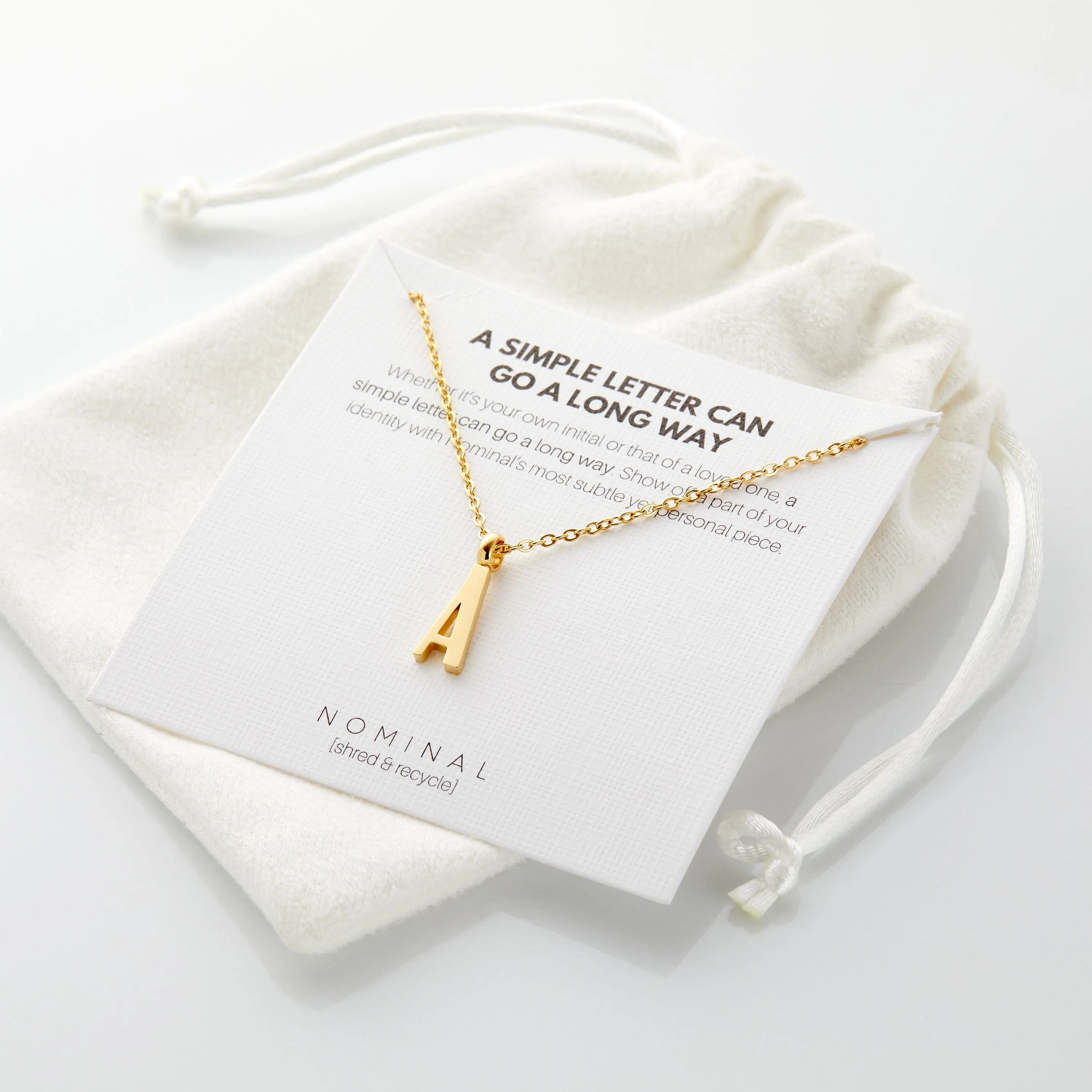 English Letter Necklace