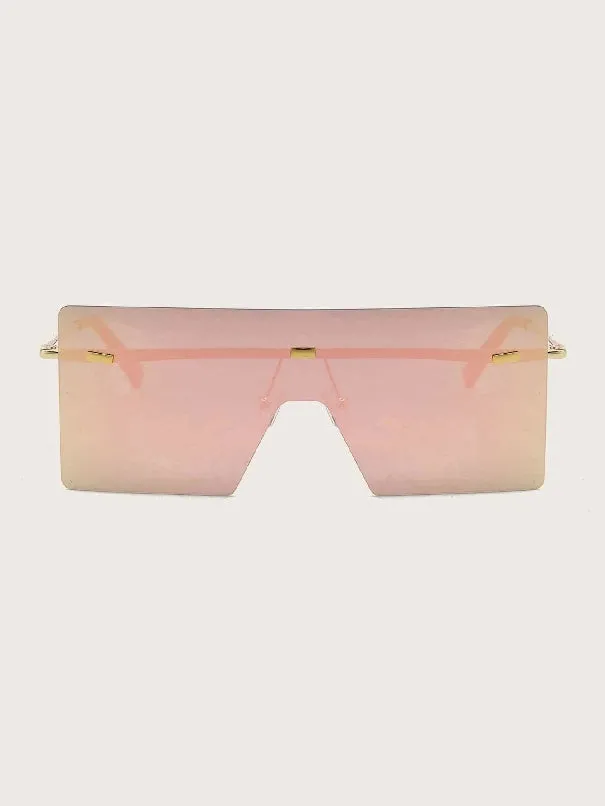 Flat Top Shield Sunglasses