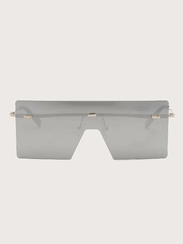 Flat Top Shield Sunglasses