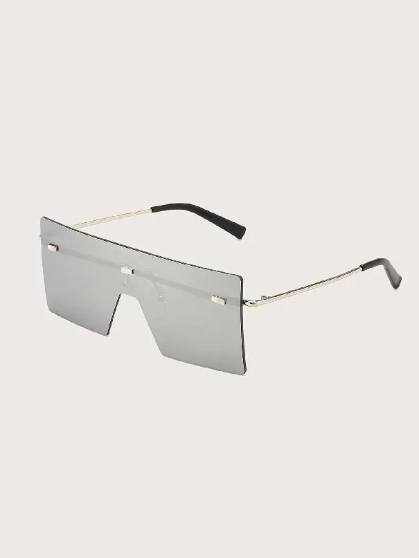 Flat Top Shield Sunglasses