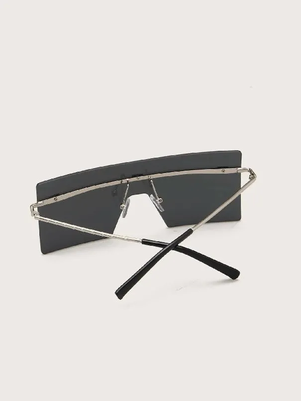 Flat Top Shield Sunglasses