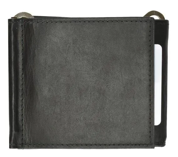 Genuine Leather Wallet Money Clip