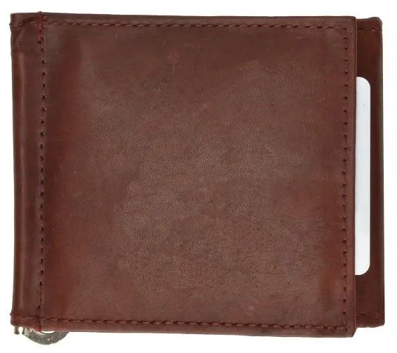 Genuine Leather Wallet Money Clip