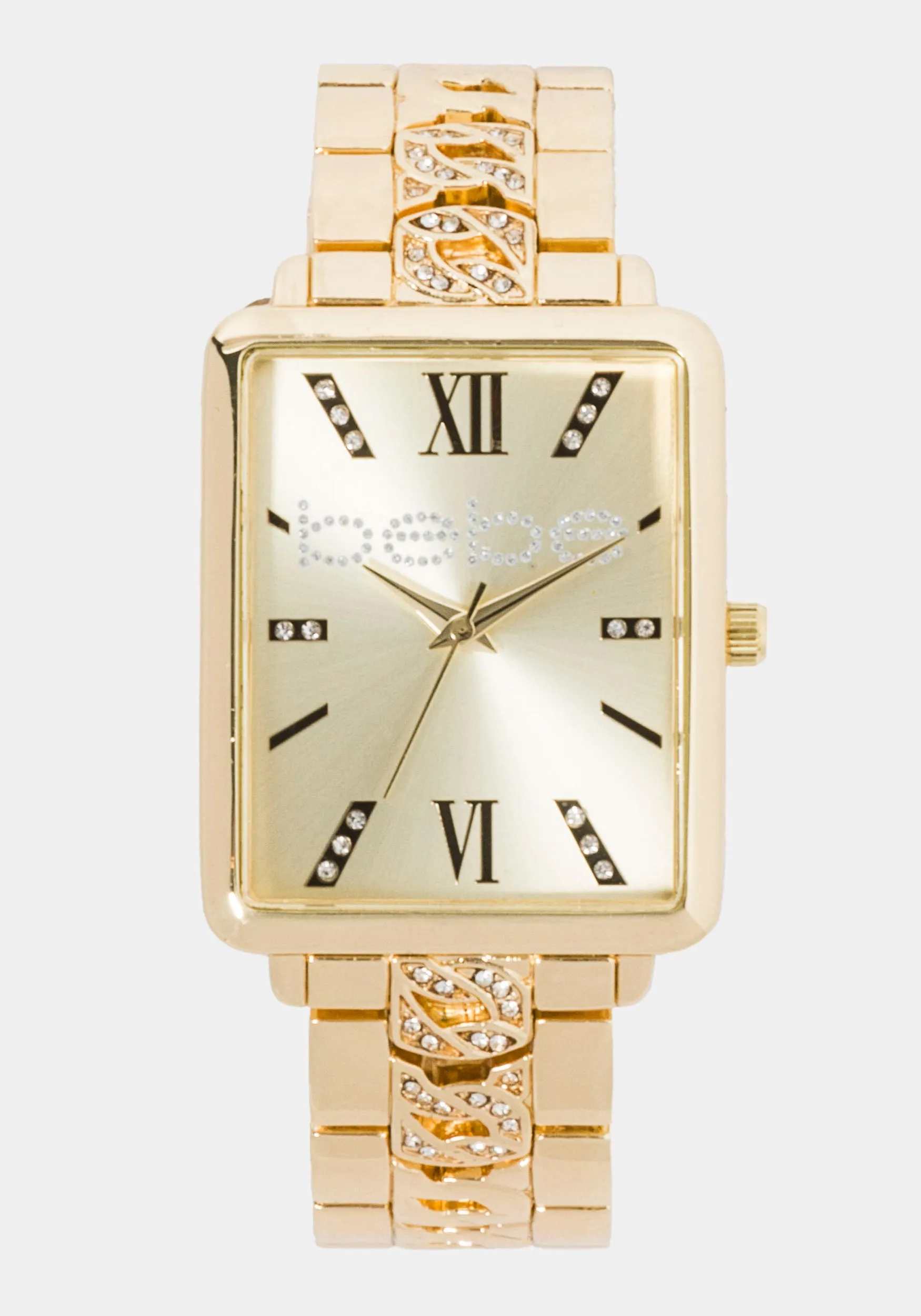 Gold Square Roman Numeral Watch