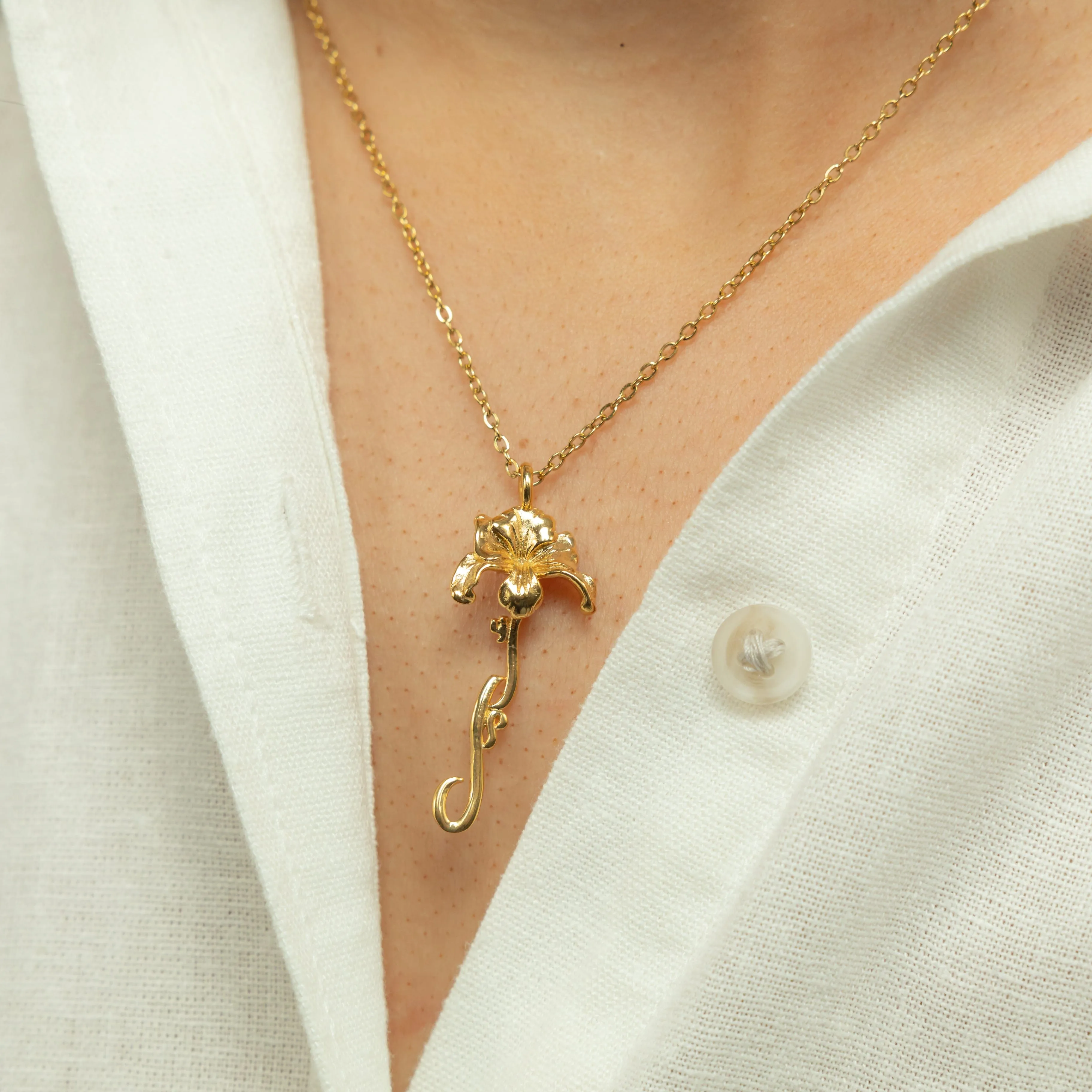 ‘Hope' Iris Necklace