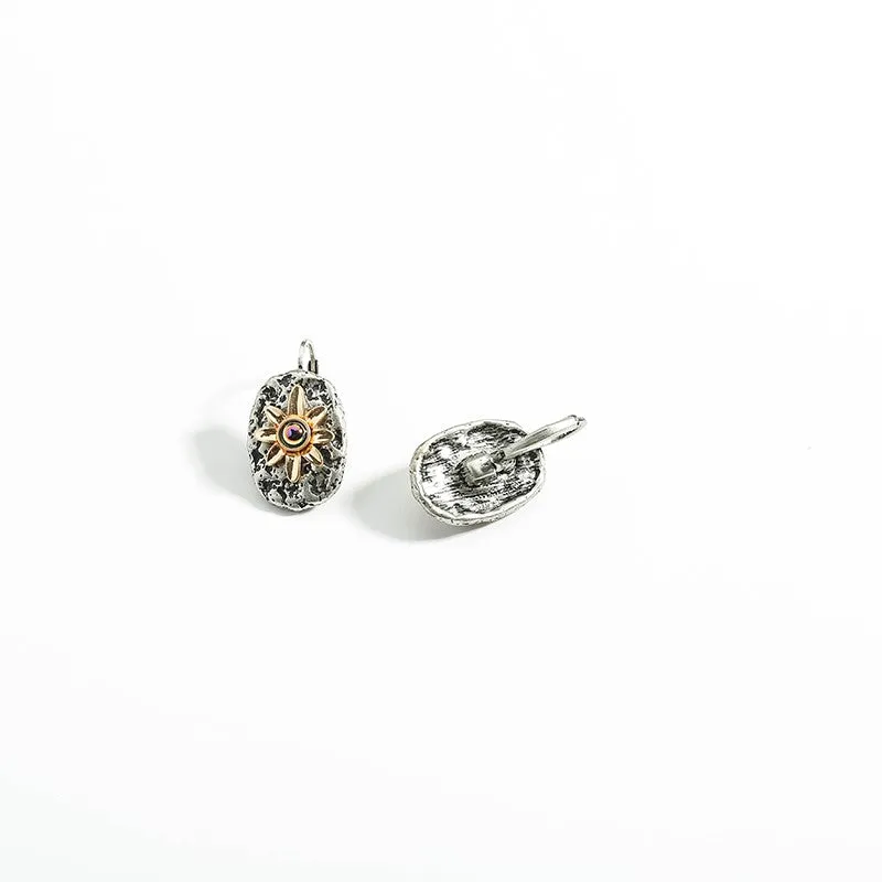 Irregular Textured Alloy Clip on  Earring - 2 Style