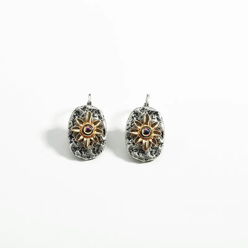 Irregular Textured Alloy Clip on  Earring - 2 Style