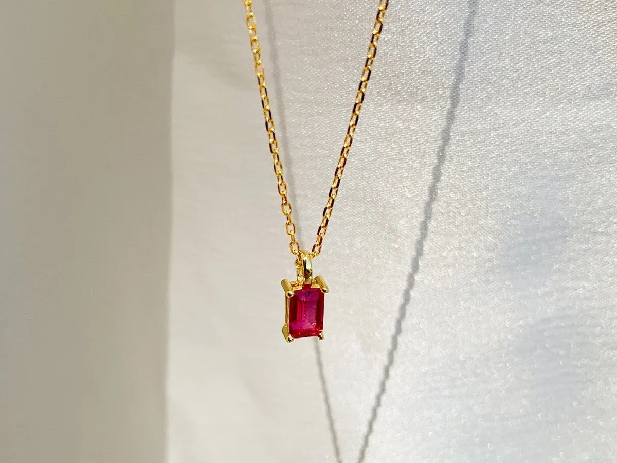 July Birthstone Necklace