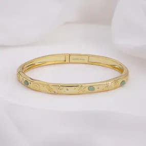 Keepsakes Aventurine Gold Bangle