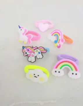 Kids Rainbow Unicorn Hair Tie