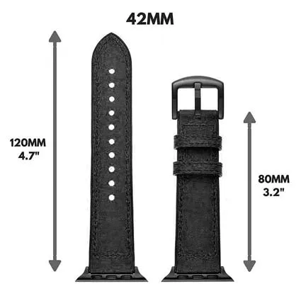 Leather Watch Band Compatible with All Apple Watch Series