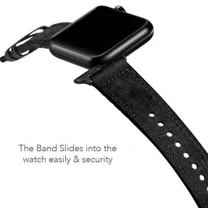 Leather Watch Band Compatible with All Apple Watch Series