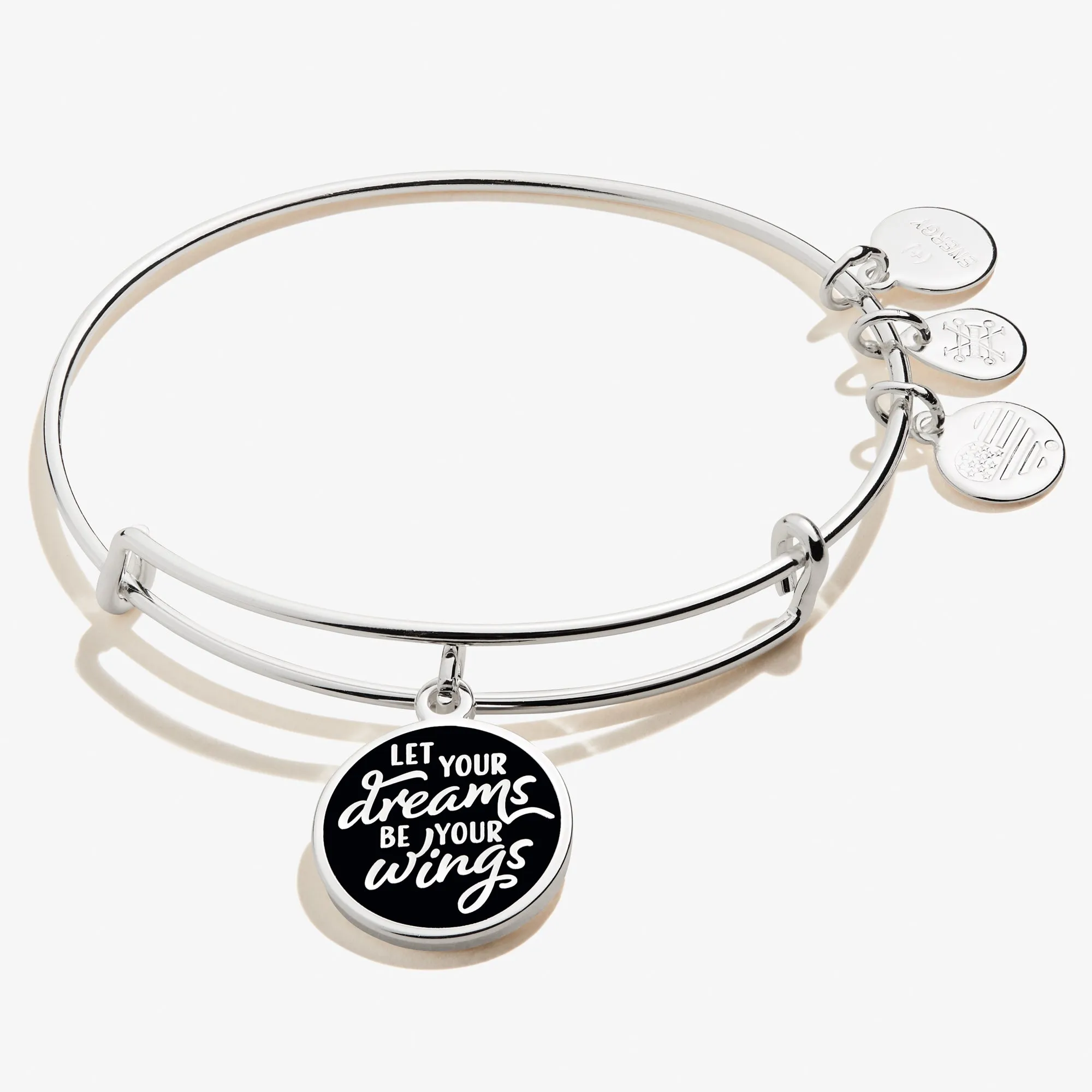 'Let Your Dreams Be Your Wings' Charm Bangle