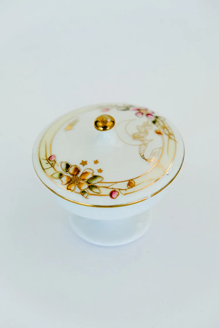 Lidded Jewelry Trinket Dish