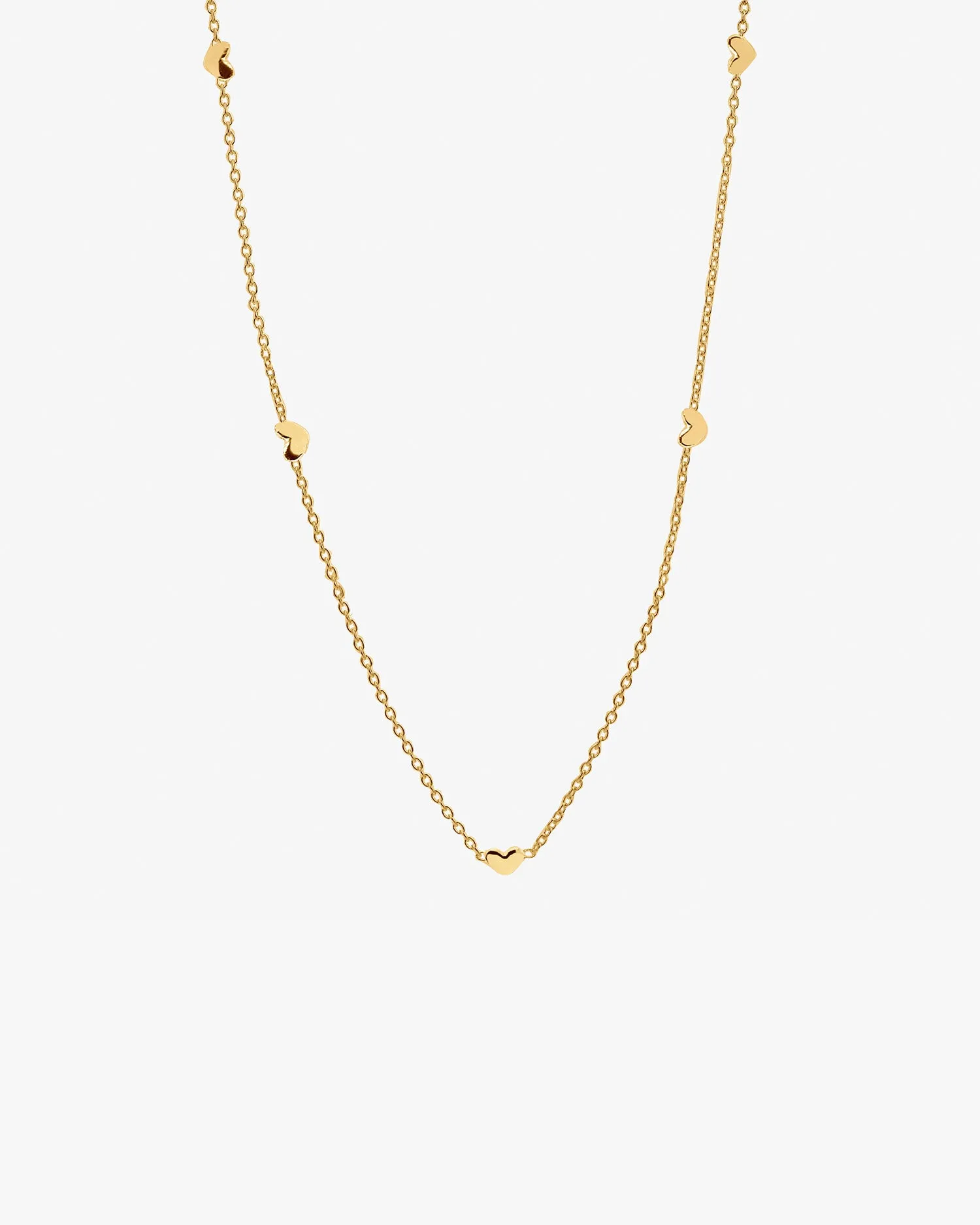 Loving Heart drop full necklace gold