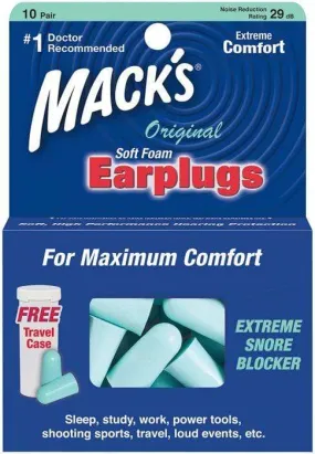 Mack's Original Soft Foam Ear Plugs