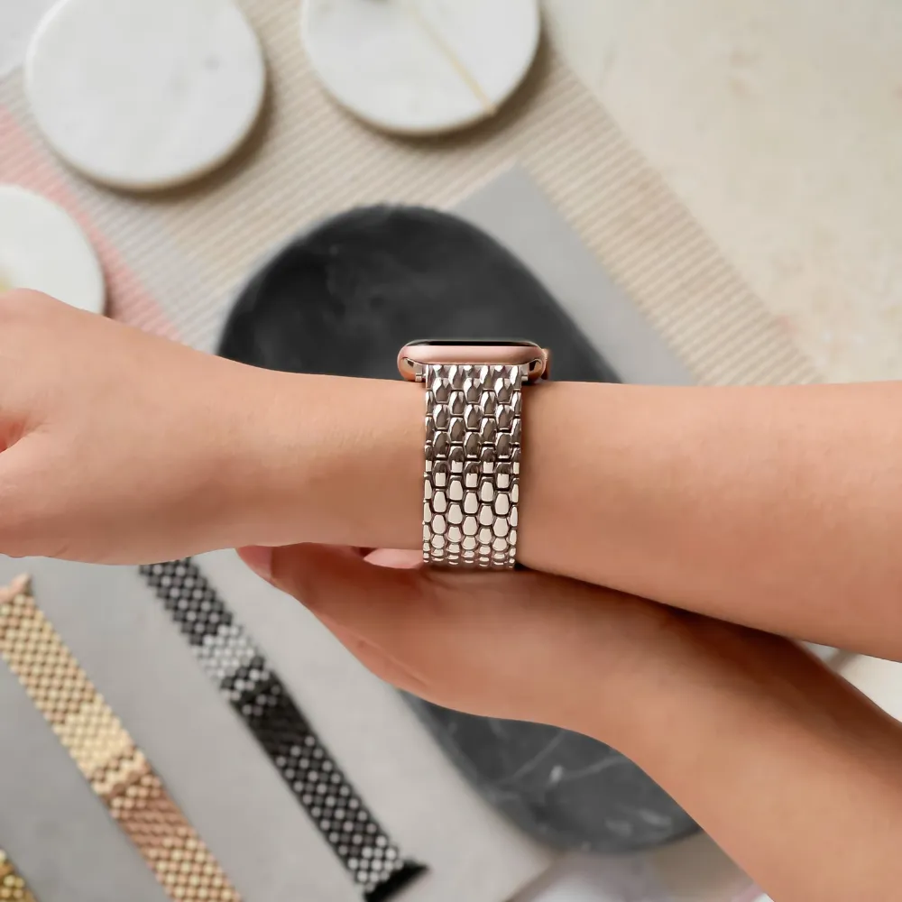 Mermaid Watch Strap - Silver