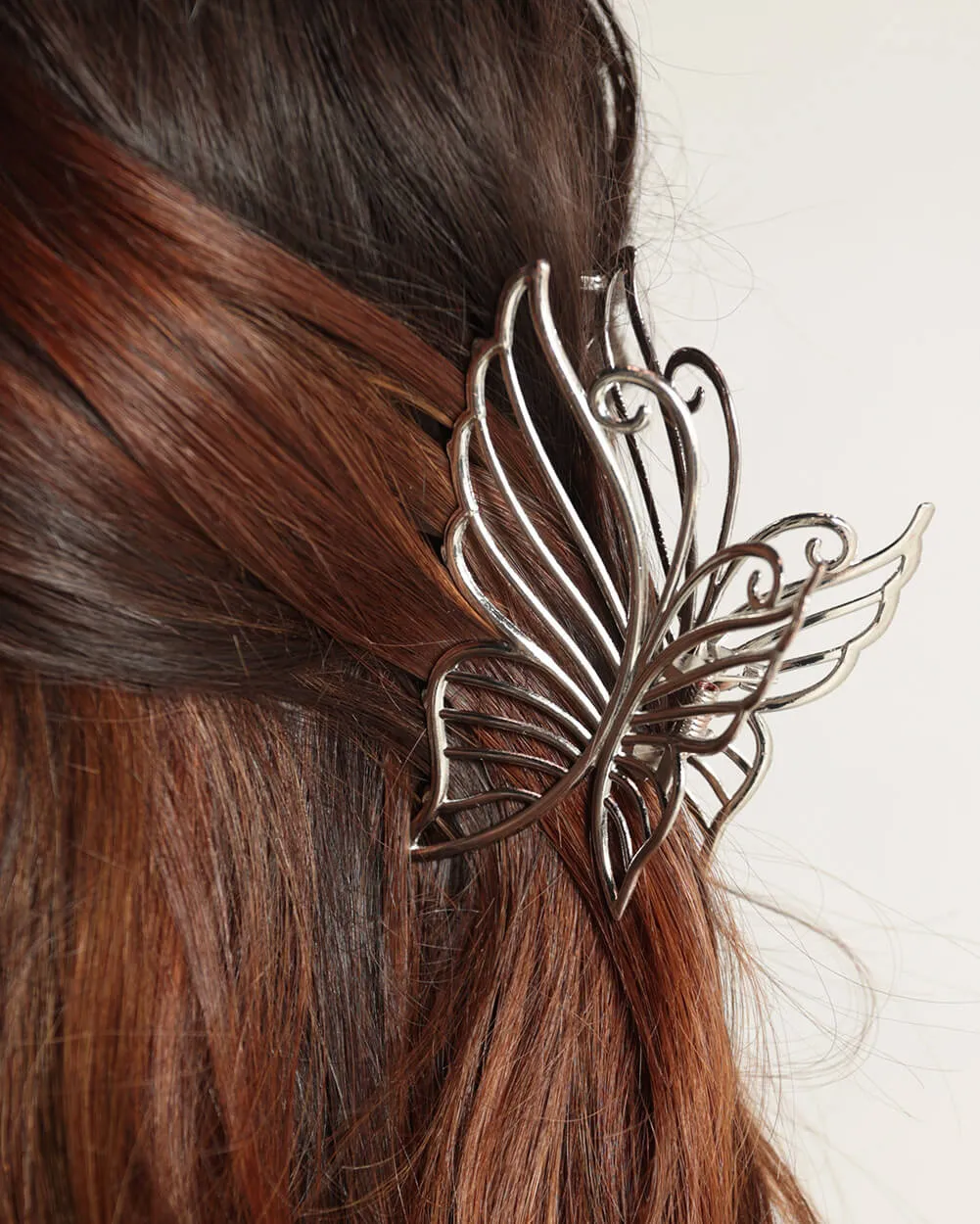 Metallic Butterfly Hair Clip