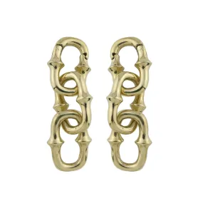 Mini OG Chain Triple Link Brass Ear Weights