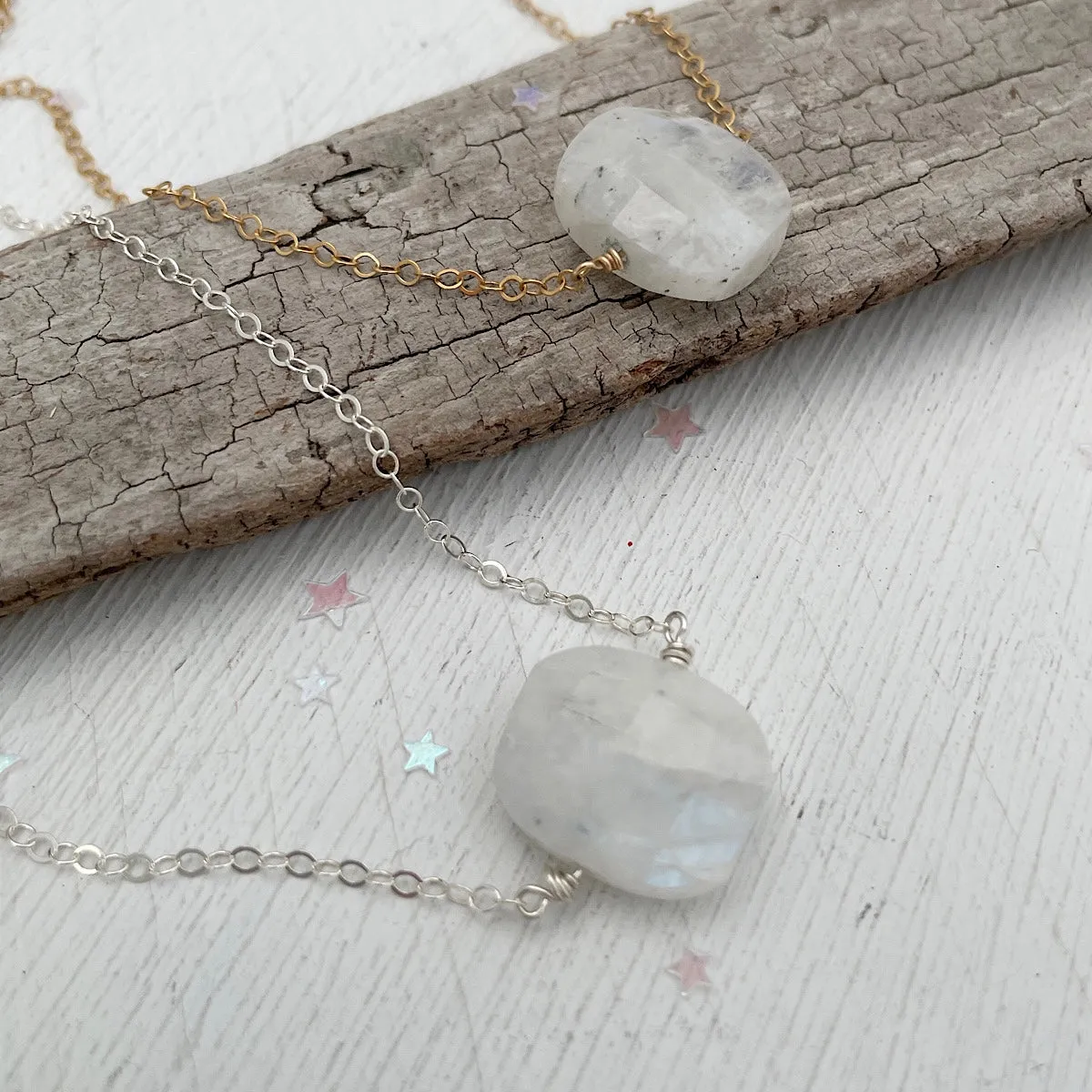 Moonstone Cushion Necklace