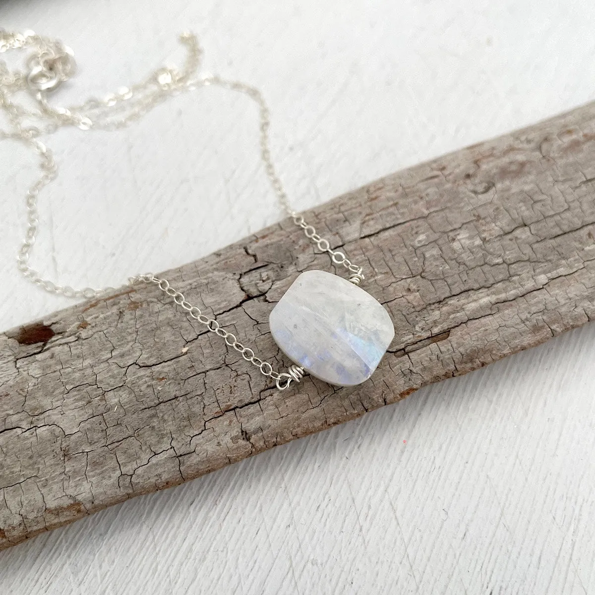 Moonstone Cushion Necklace