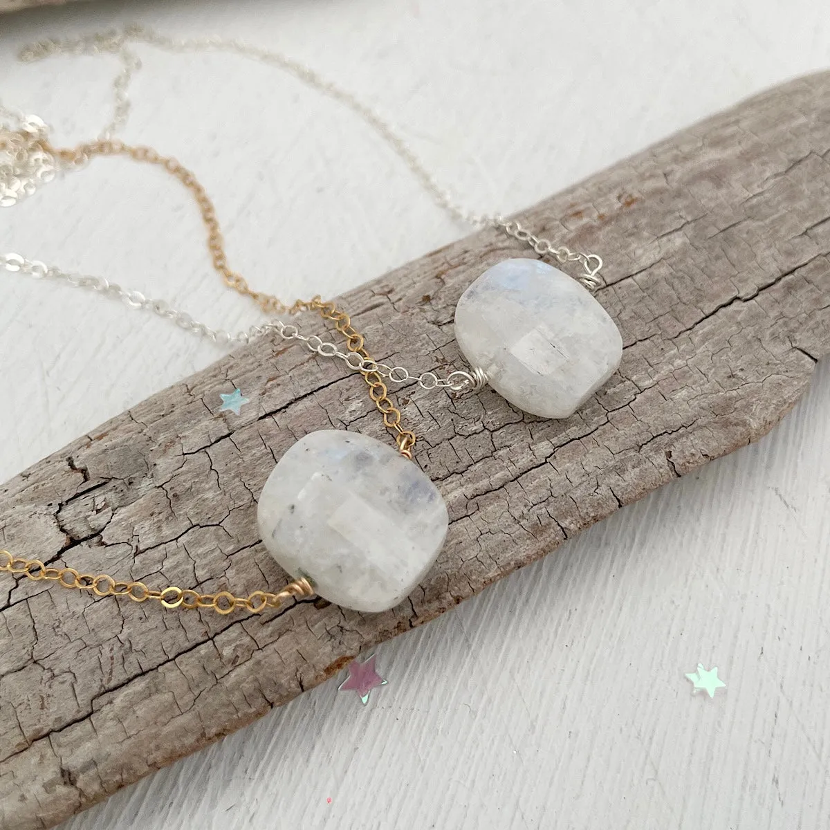 Moonstone Cushion Necklace