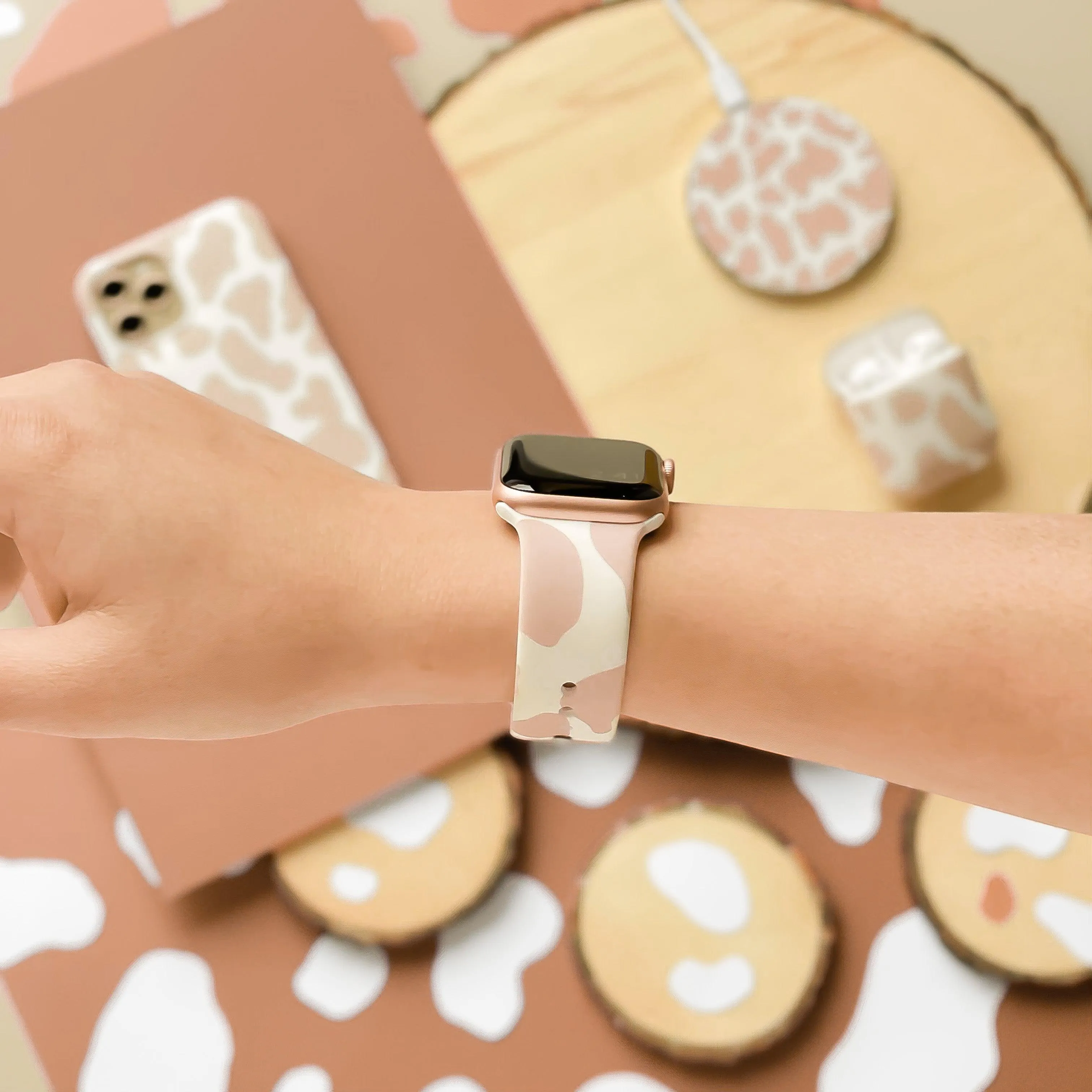 Nude Cow Apple Watch Strap