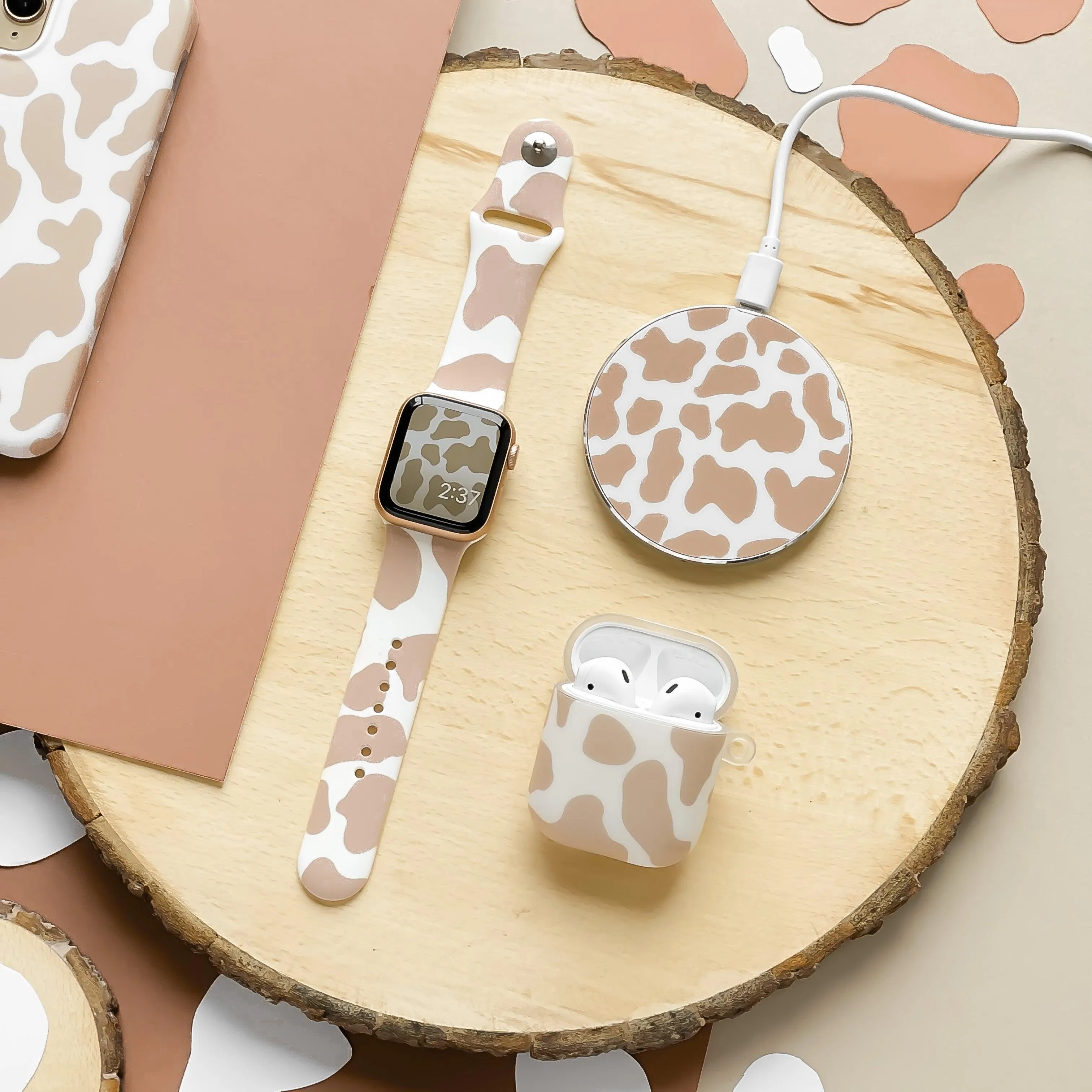 Nude Cow Apple Watch Strap