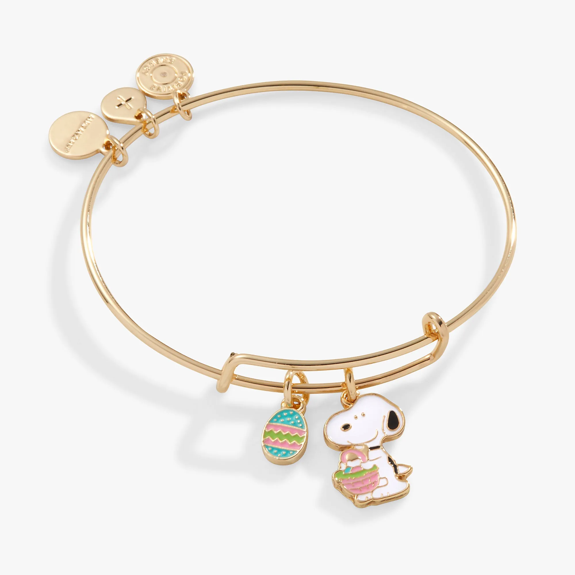 Peanuts Snoopy Easter Basket Duo Charm Bangle