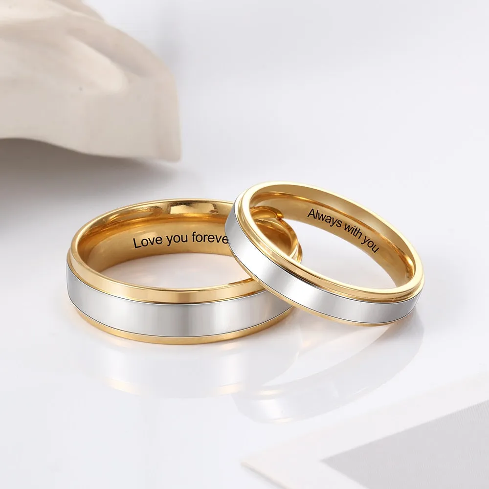 Personalized Jewelry Gold-color Ring