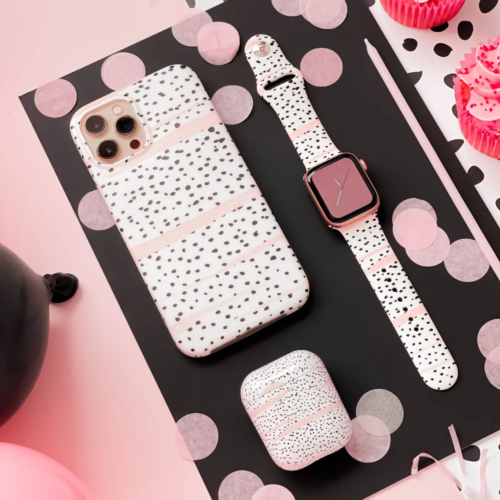 Pink Dalmatian Apple Watch Strap