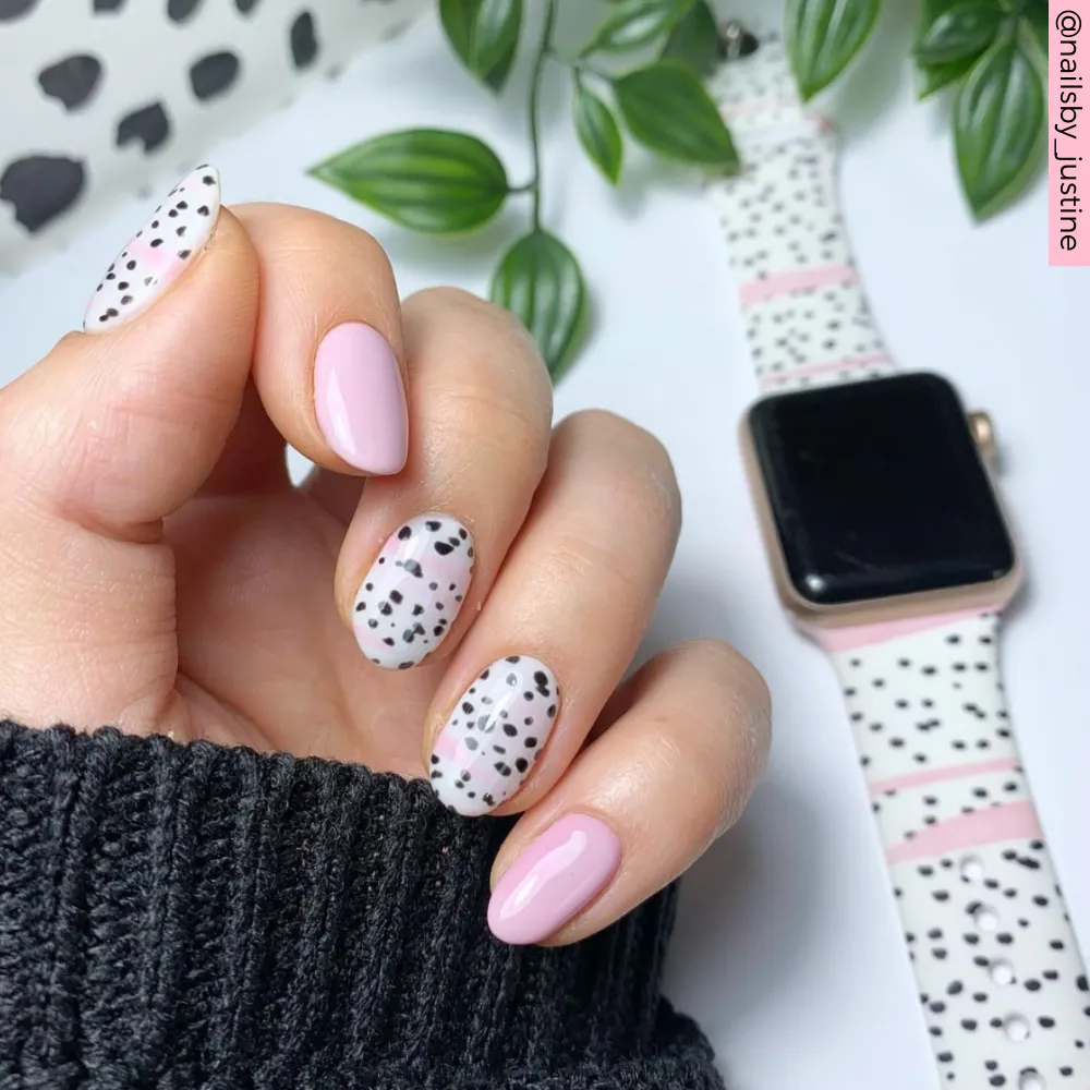 Pink Dalmatian Apple Watch Strap