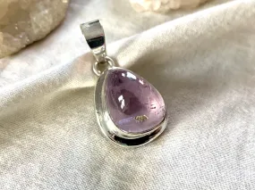 Pink Kunzite Ansley Pendant - Small Drop