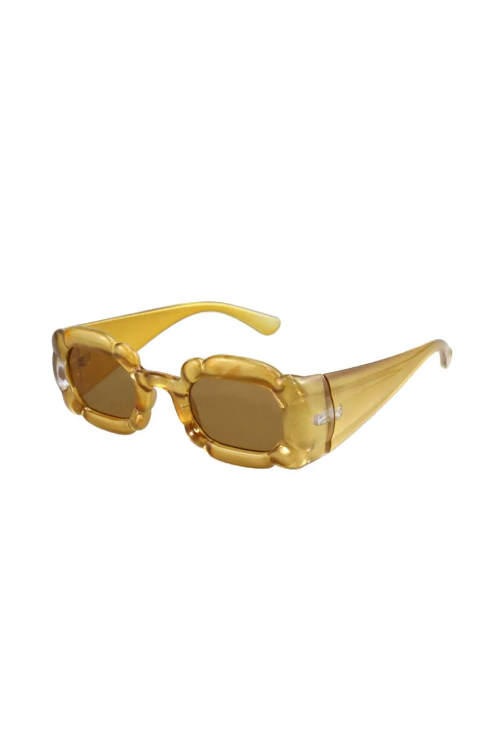 Piper Yellow Chunky Sunglasses