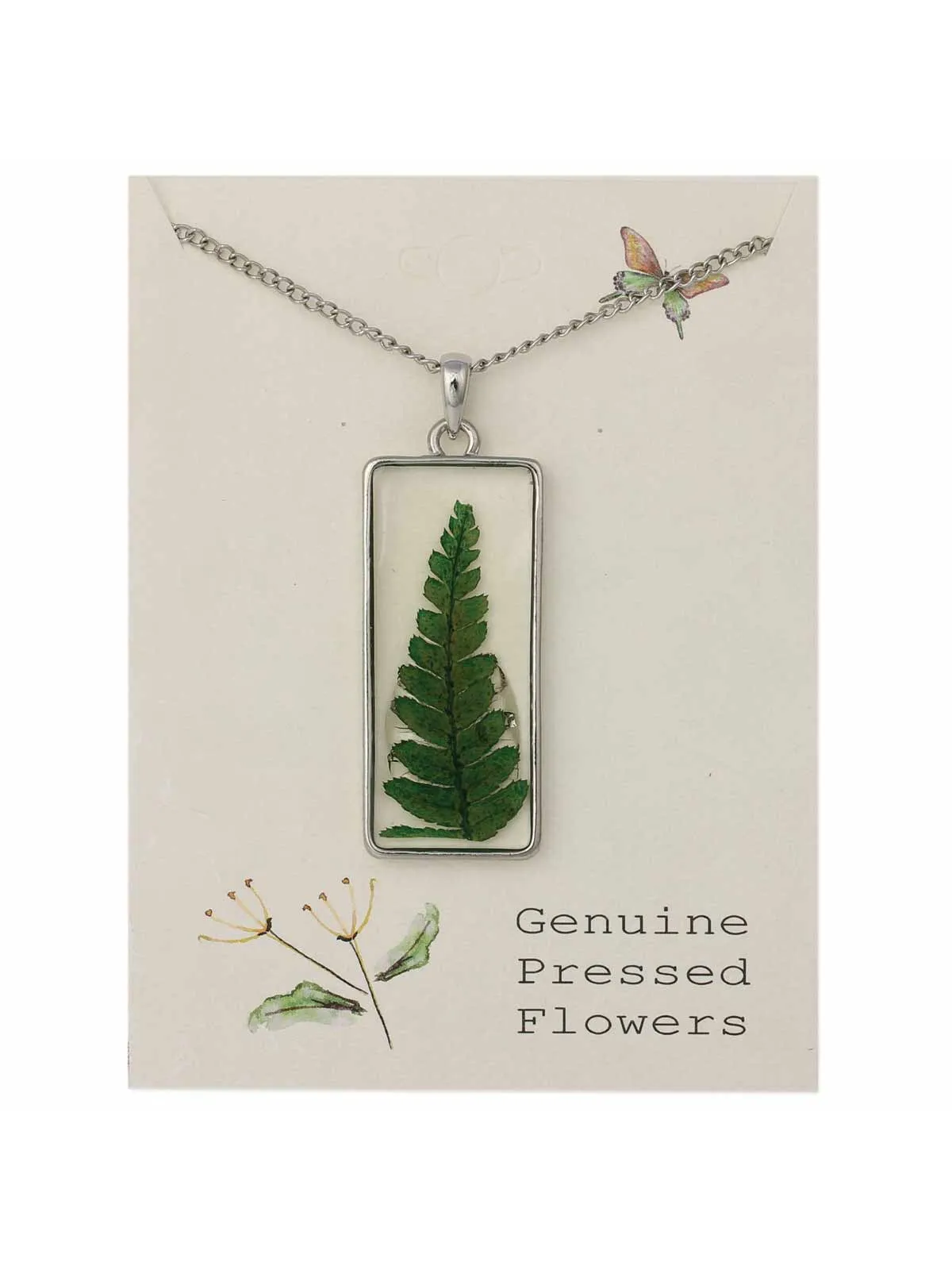 Pressed Fern Necklace