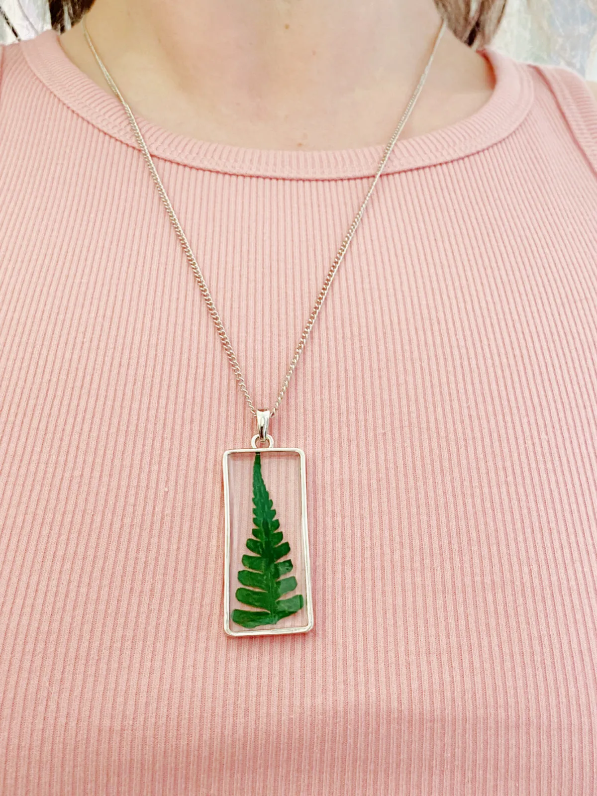 Pressed Fern Necklace