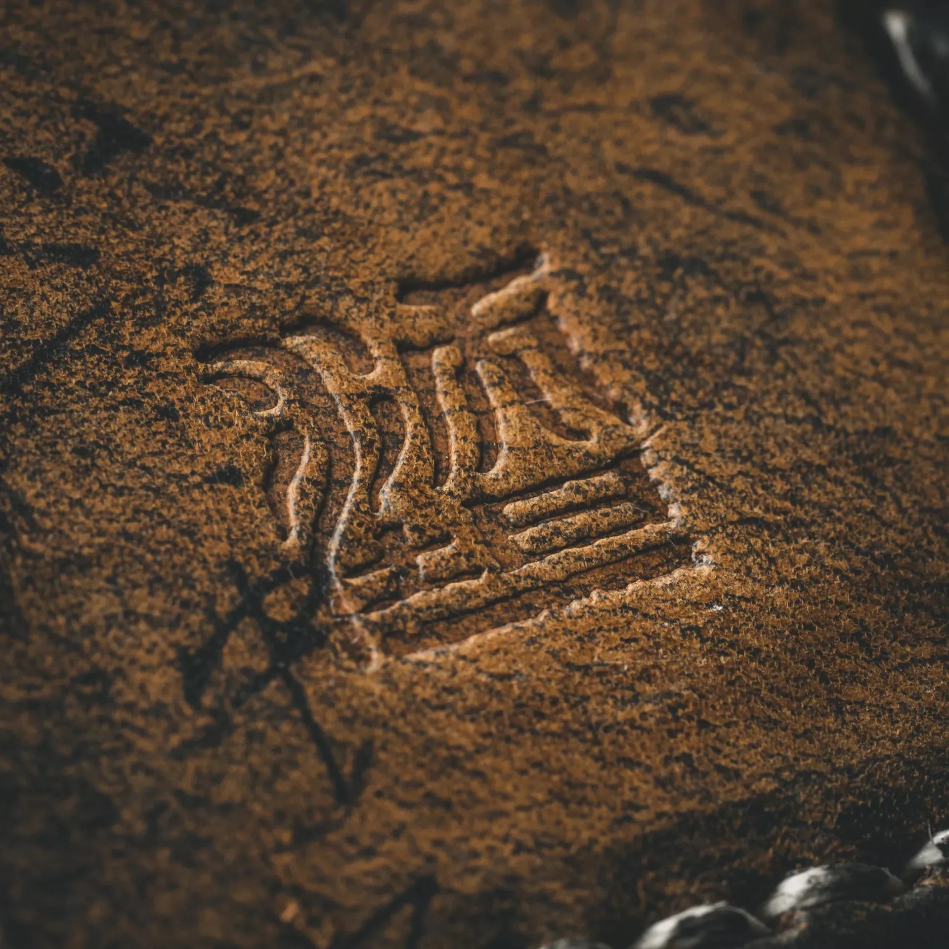 "Path of War" Calligraphy Leather Money Clip