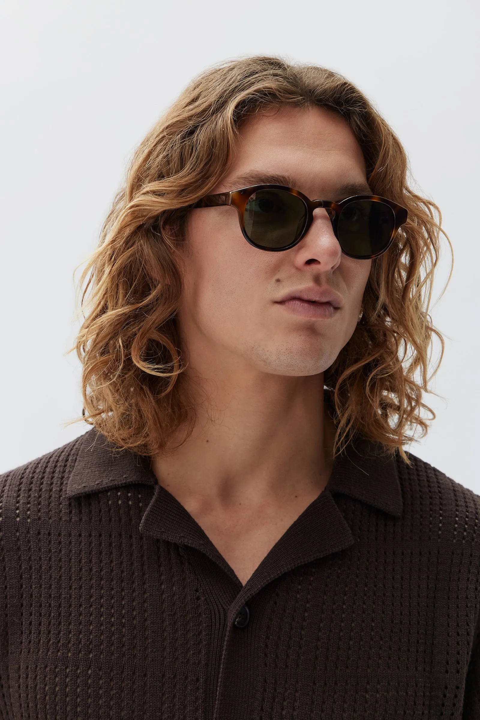 Round Frame Sunglasses Tortoise