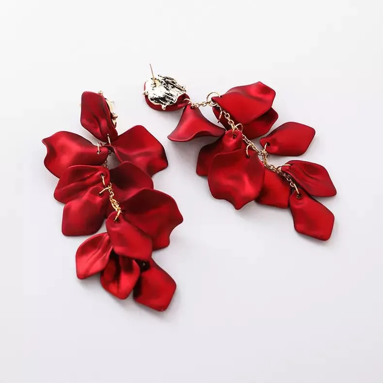 RUBIS LONG ROUND DROP EARRINGS