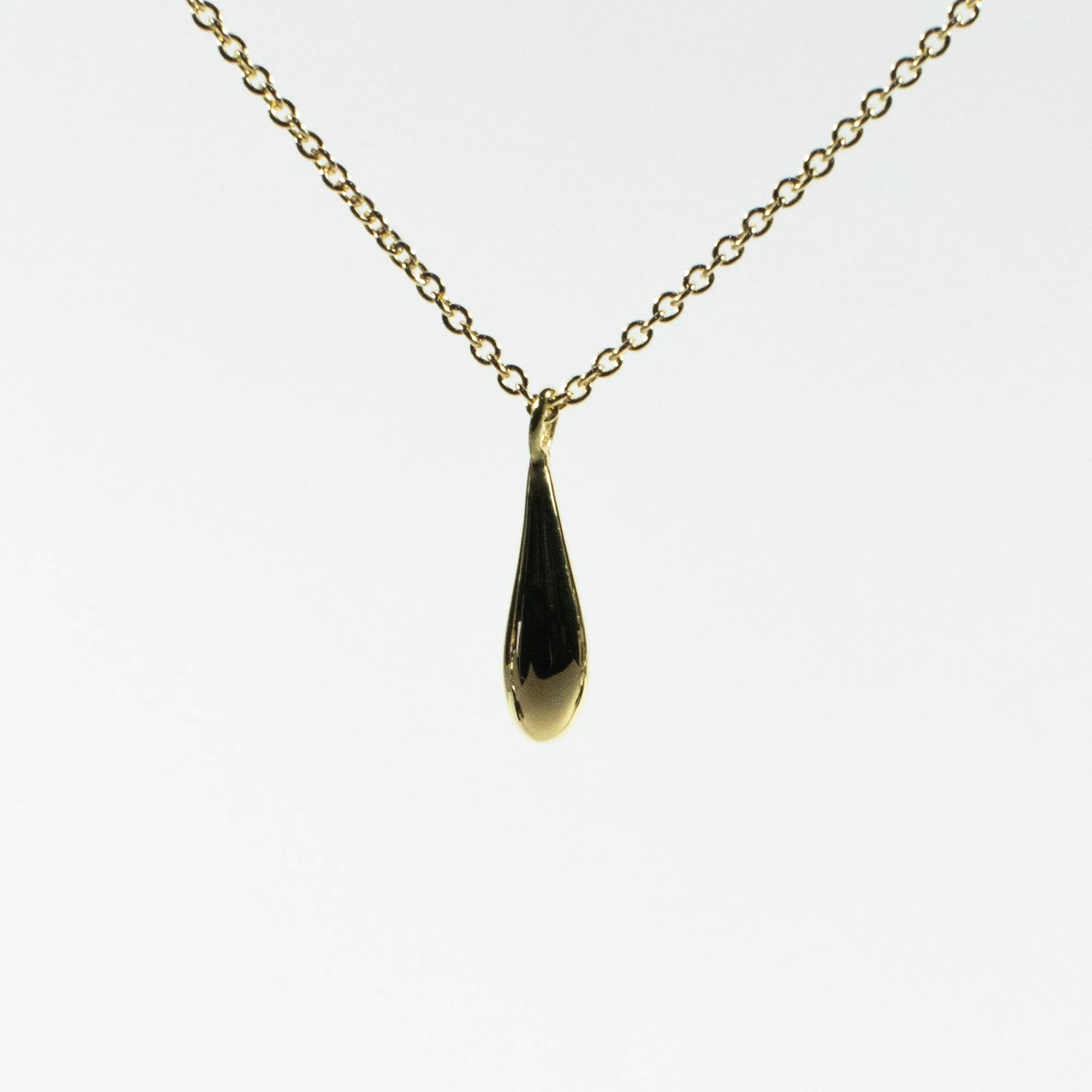 Small Gold Vermeil Drop Necklace