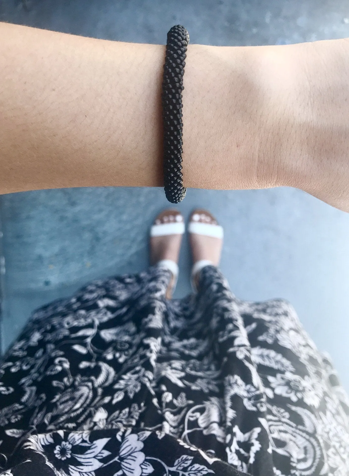 Solid Black Bracelet